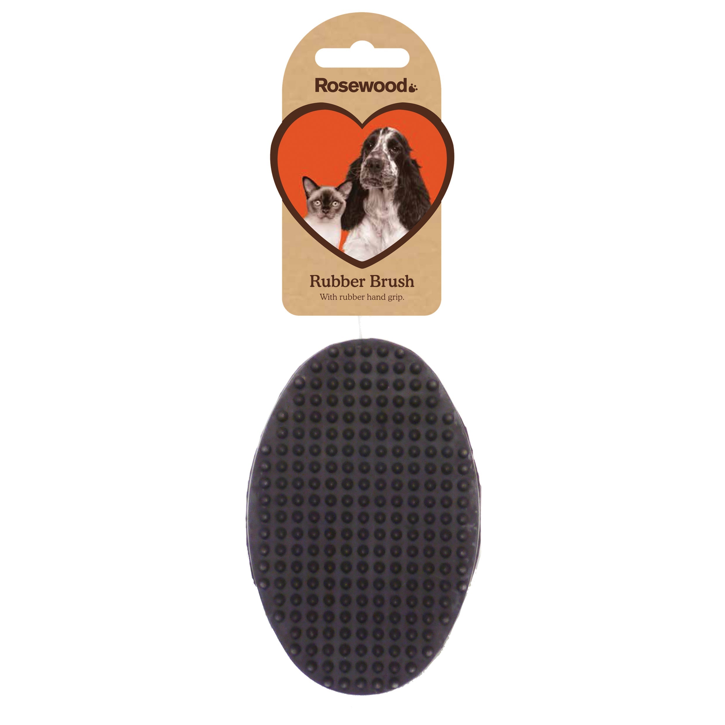RWDC03_Rosewood_Salon Grooming Rubber Brush