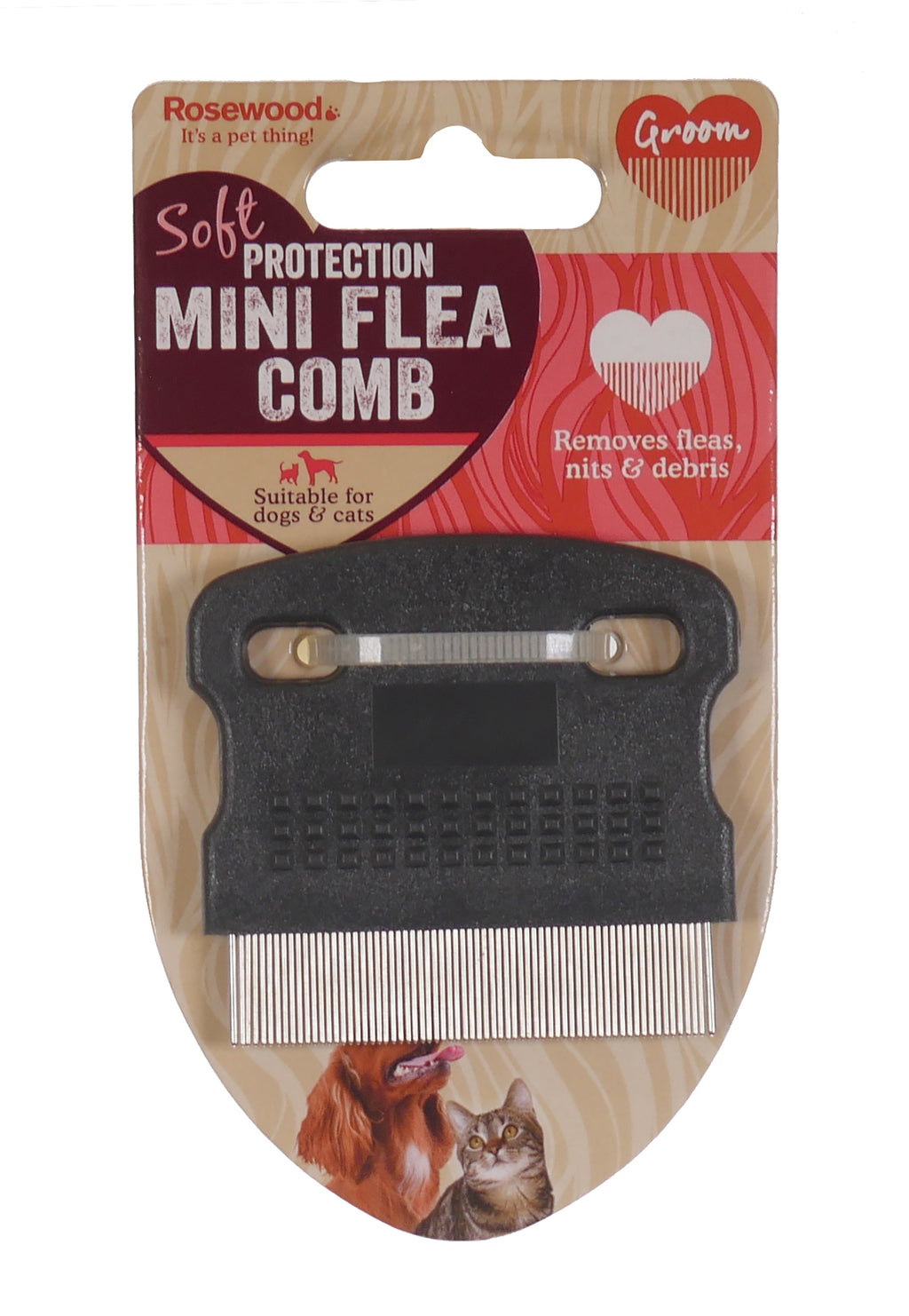 RWDC05_Rosewood_Salon Grooming Mini Flea Comb