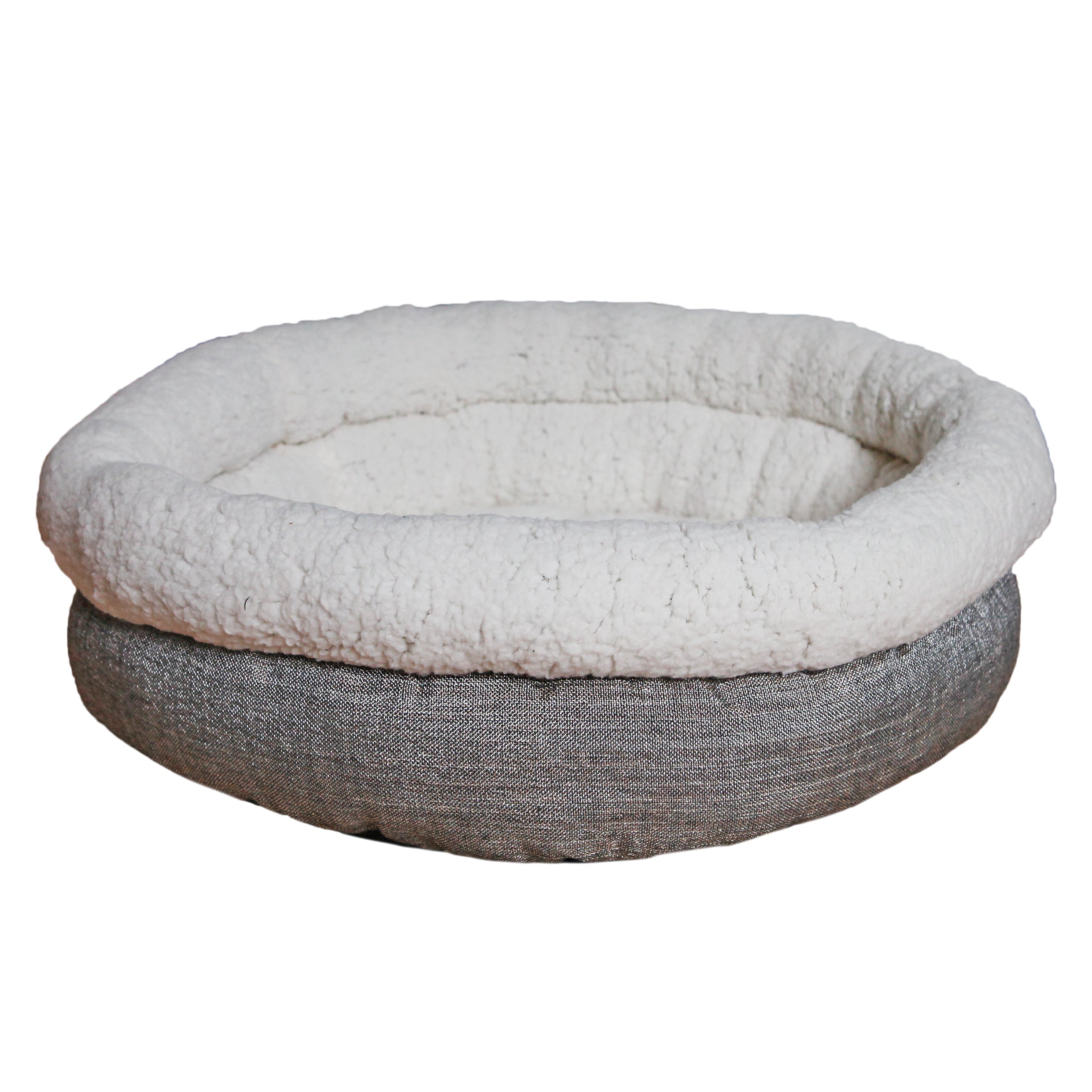 Rosewood_Deep Tweed Teddy Bear Round Bed