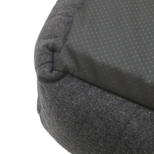 Rosewood_Grey Felt with Memory Foam Square Bed