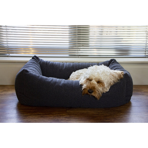 Rosewood_Grey Felt with Memory Foam Square Bed