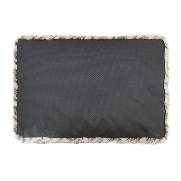 Rosewood_Grey Velvet Stripes Square Bed