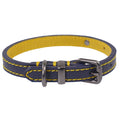 Rosewood_Joules Navy Leather Dog Collars
