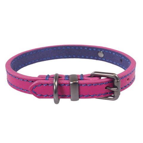 Rosewood_Joules Pink Leather Dog Collars