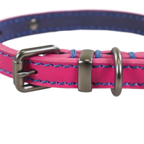 Rosewood_Joules Pink Leather Dog Collars