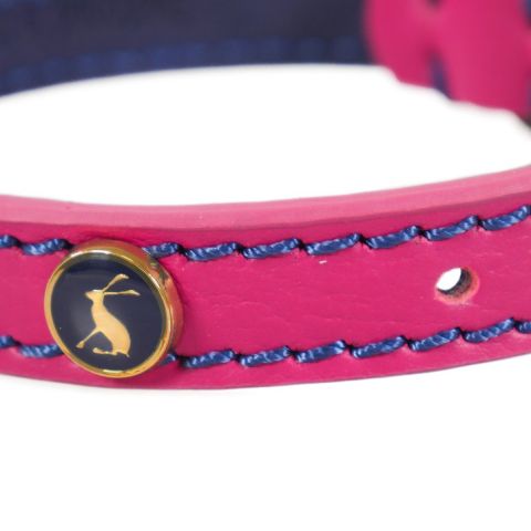 Rosewood_Joules Pink Leather Dog Collars