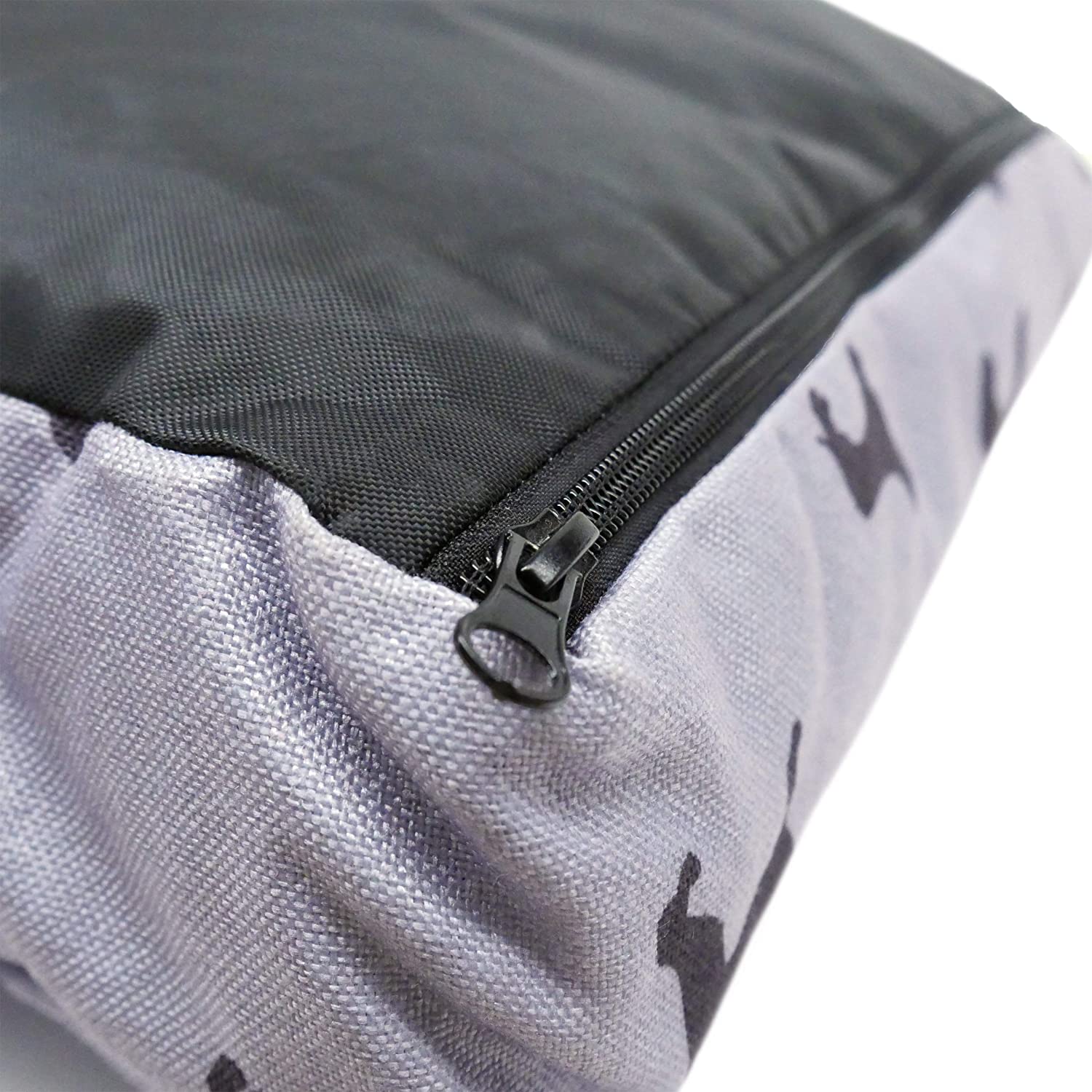 Rosewood_Padded Dogs Print Grey Mattress