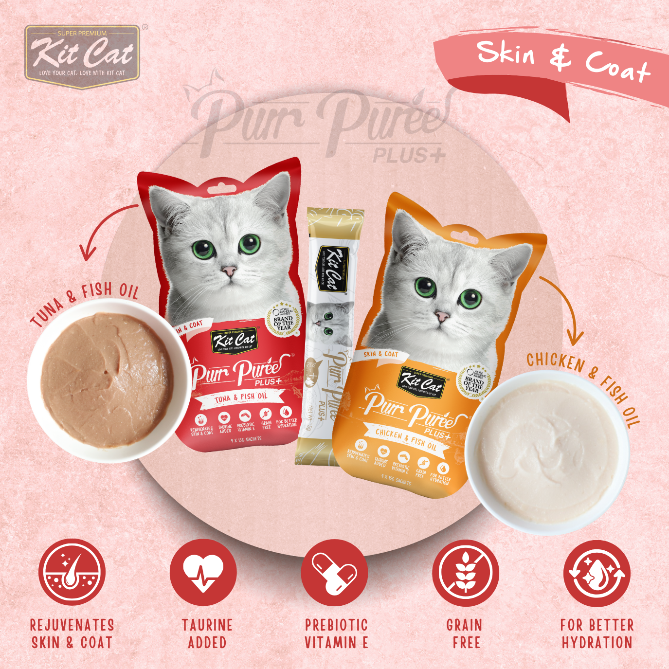Purr Puree Plus+ (4 x 15g)