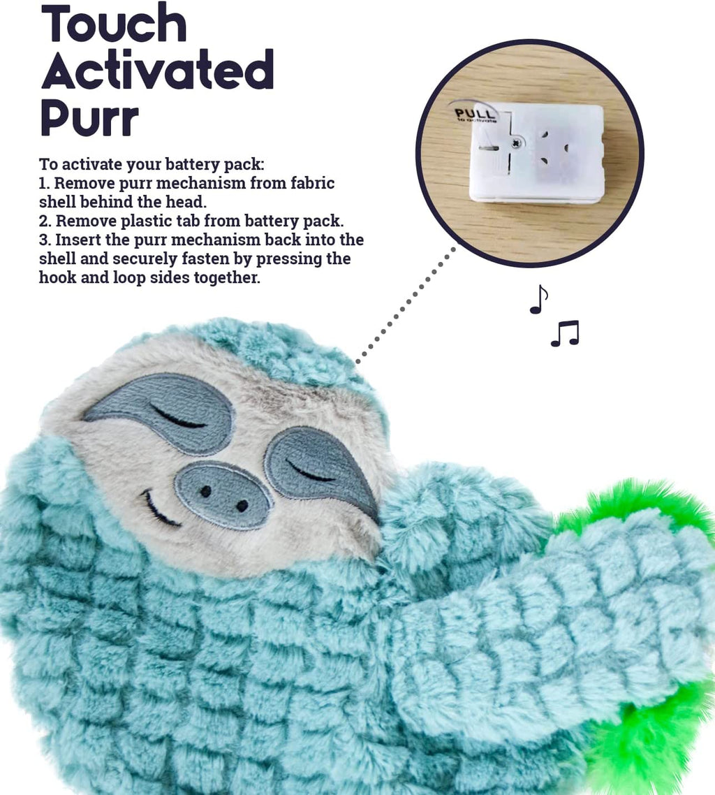 Snoozin Sloth Purr Pillow