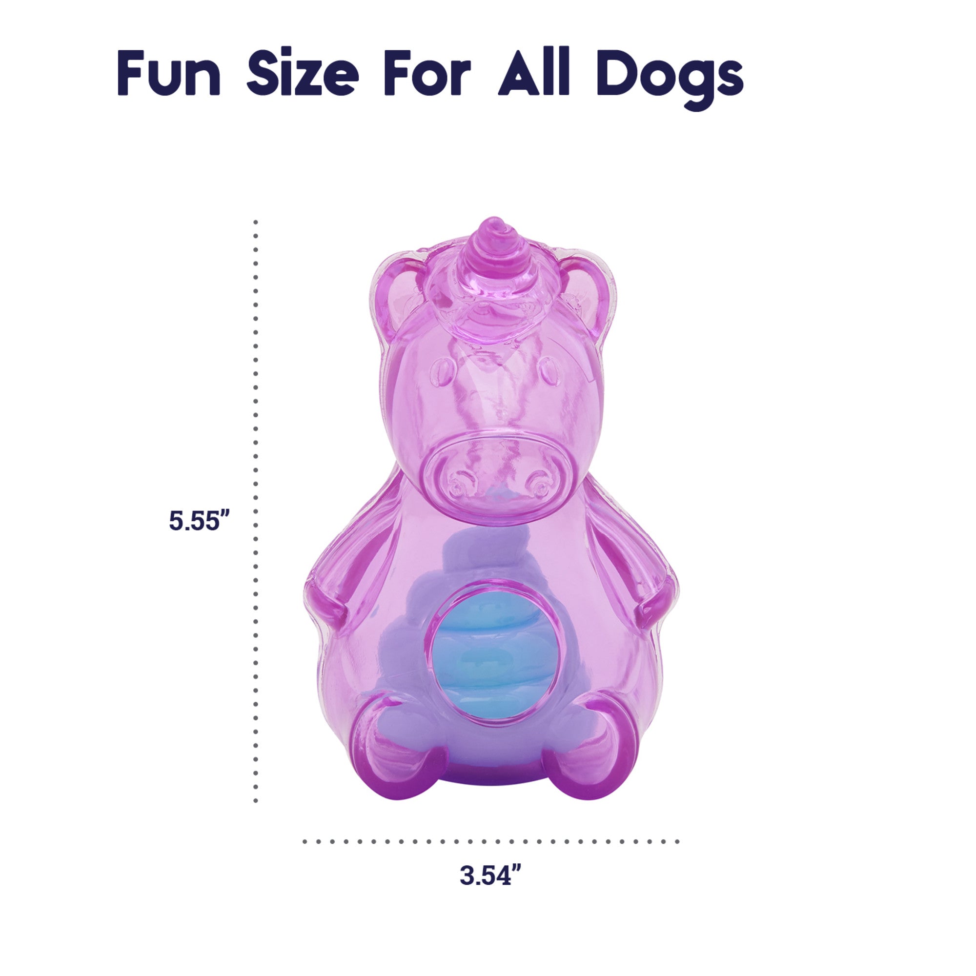 TOYD141_Petstages_Rattle Treat & Squeak Unicorn