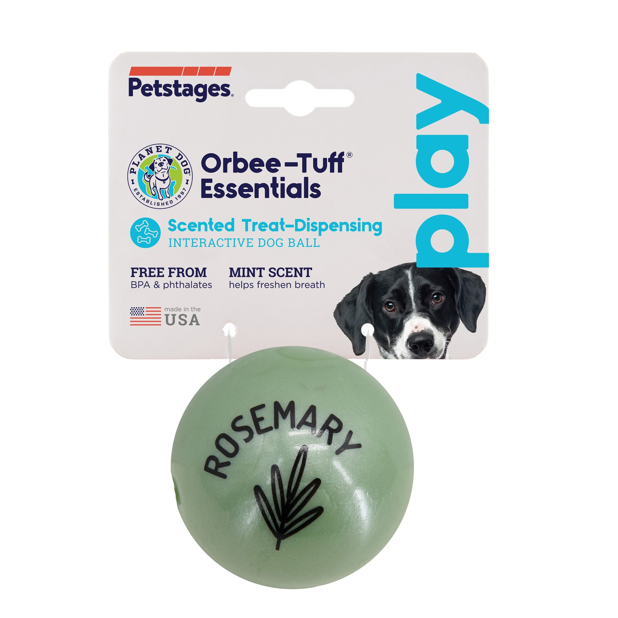 TOYD146R_Petstages_Planet Dog_Orbee-Tuff Essentials Scented Ball Treat Dispenser