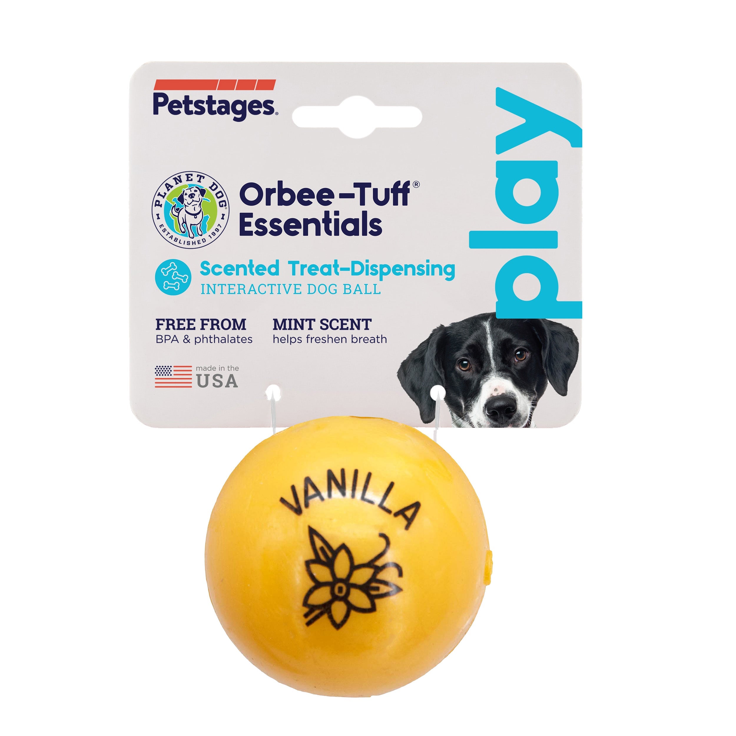 TOYD146V_Petstages_Planet Dog_Orbee-Tuff Essentials Scented Ball Treat Dispenser