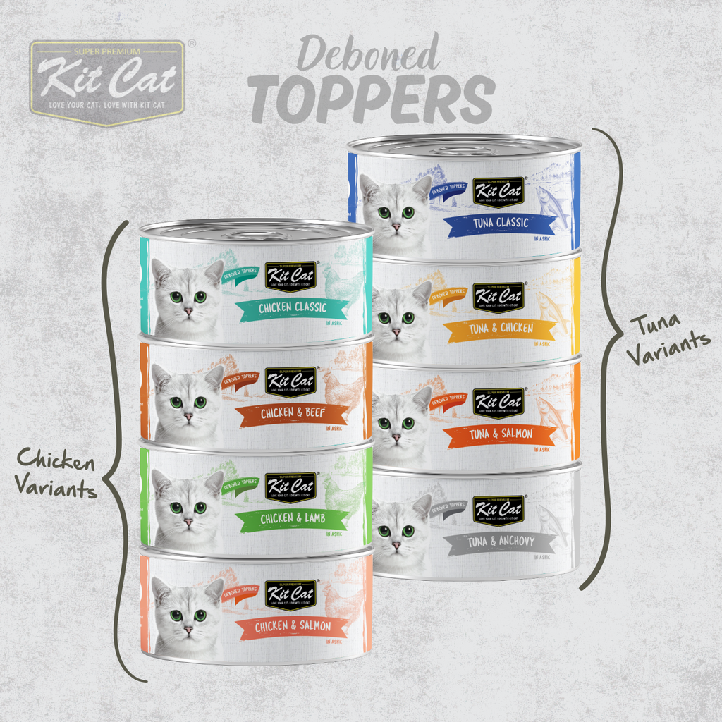 Kit Cat Deboned Toppers - Chicken Variants (80g)