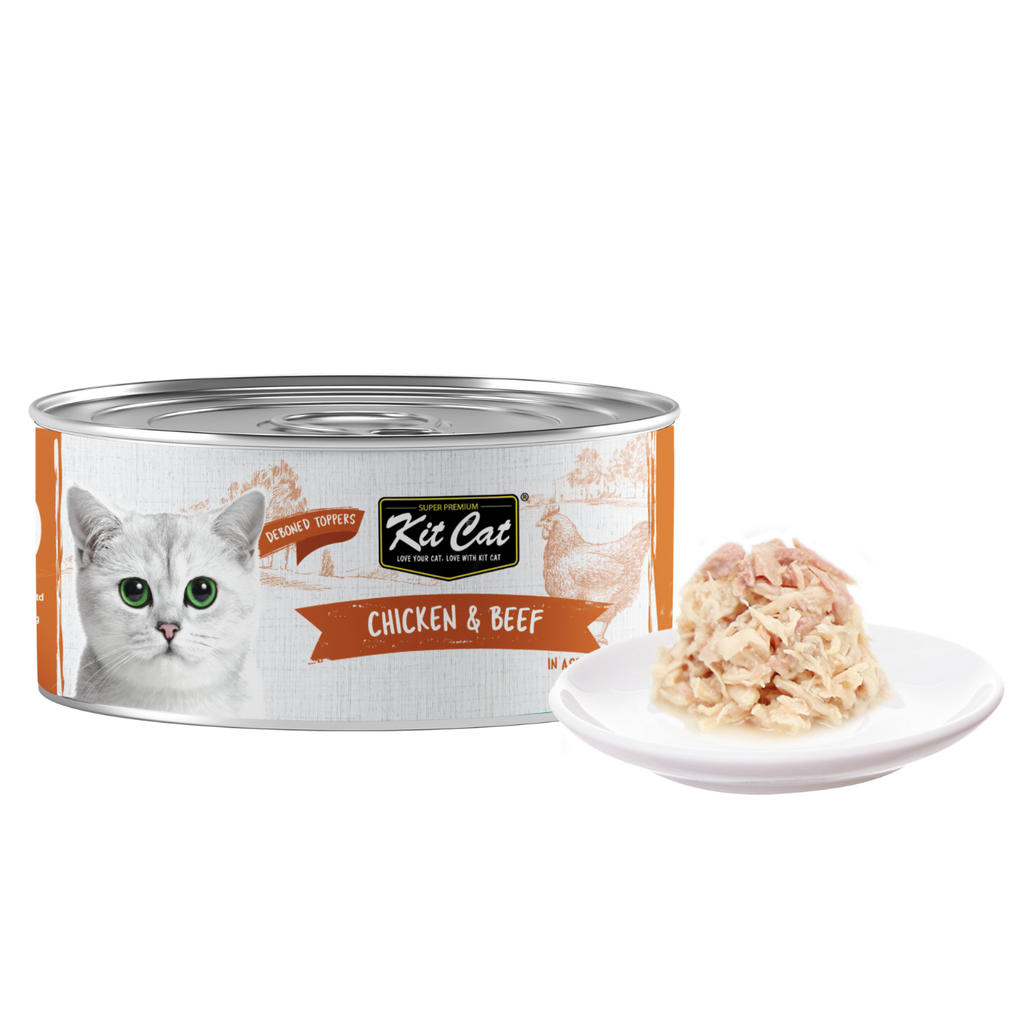 Kit Cat Canned Food Aspic/Toppers Bulk Deal (80g x 24 tins)