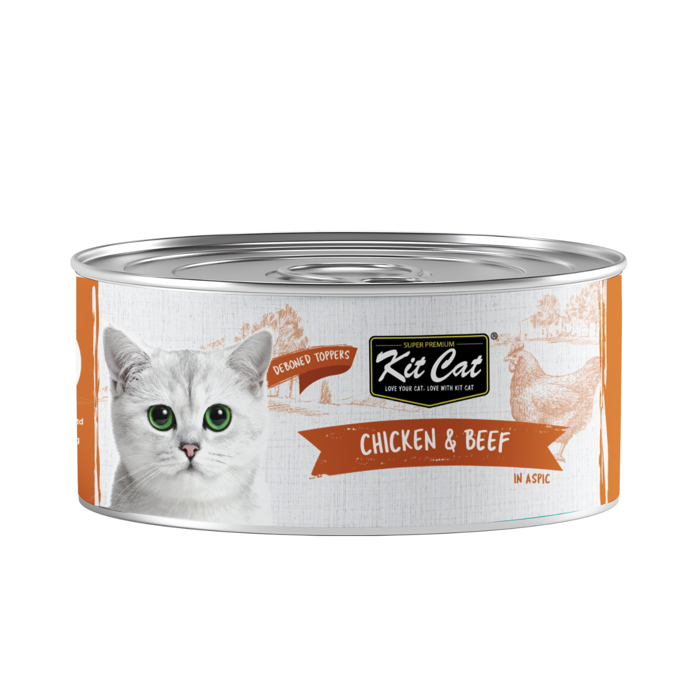 Kit Cat Canned Food Aspic/Toppers Bulk Deal (80g x 24 tins)