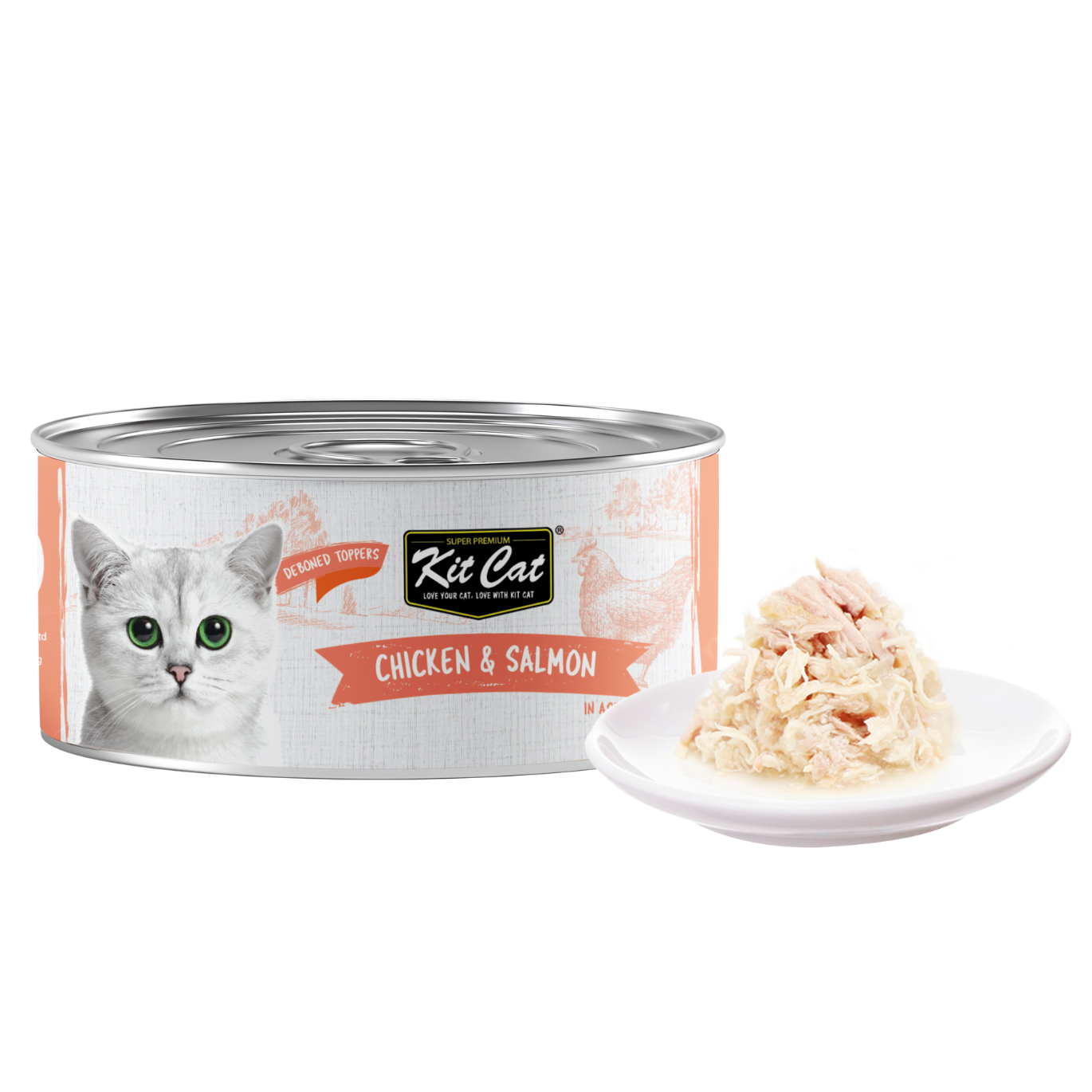Kit Cat Canned Food Aspic/Toppers Bulk Deal (80g x 24 tins)