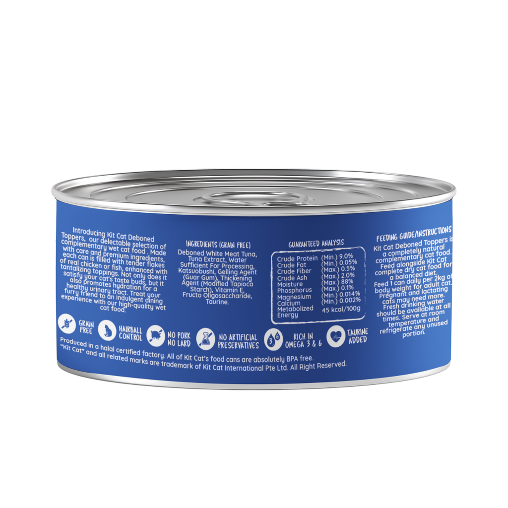 Kit Cat Deboned Toppers - Tuna Variants (80g)