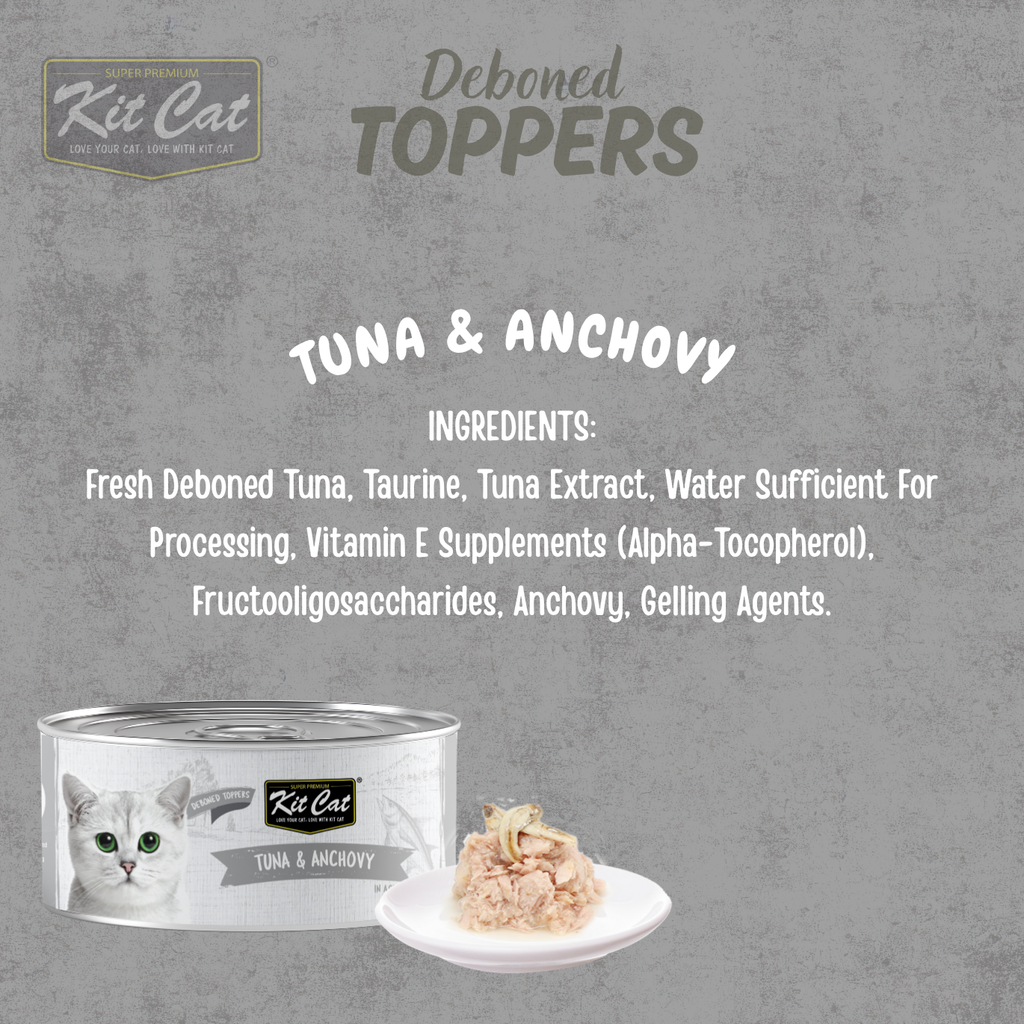 Kit Cat Deboned Toppers - Tuna Variants (80g)