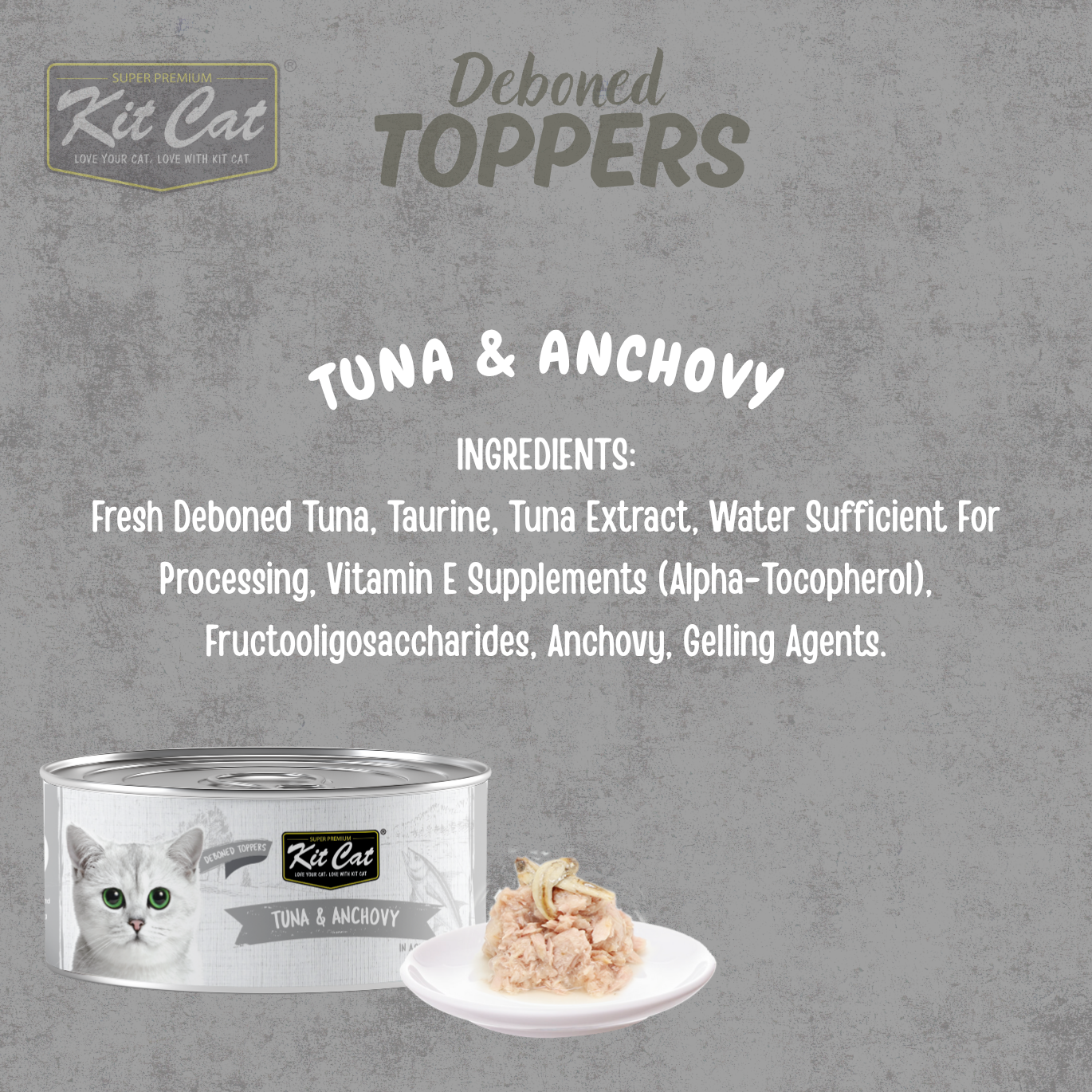 Kit Cat Deboned Toppers - Tuna Variants (80g)