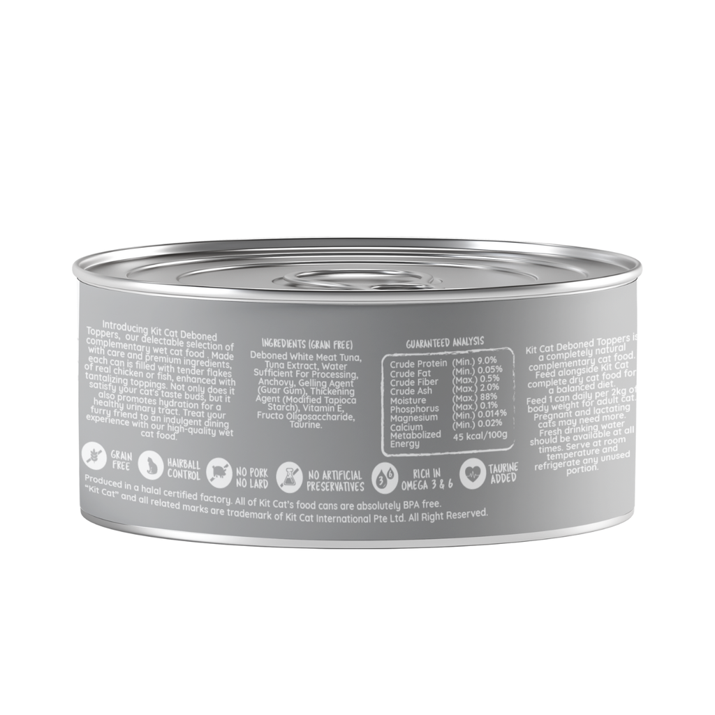 Kit Cat Deboned Toppers - Tuna Variants (80g)