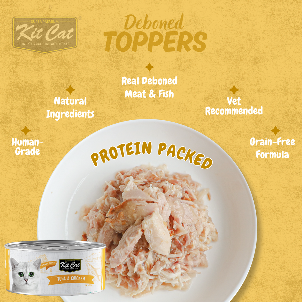 Kit Cat Deboned Toppers - Tuna Variants (80g)
