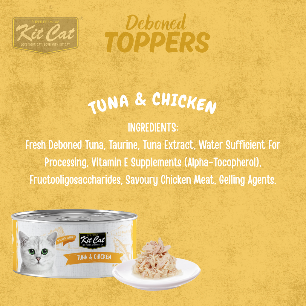 Kit Cat Deboned Toppers - Tuna Variants (80g)