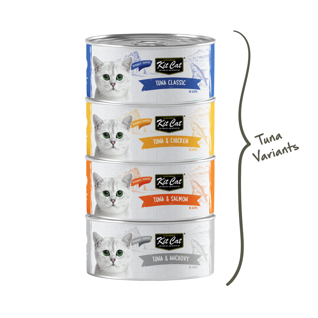 Kit Cat Deboned Toppers - Tuna Variants (80g)