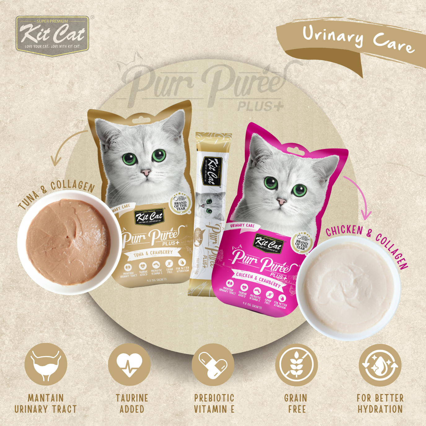 Purr Puree Plus+ (4 x 15g)