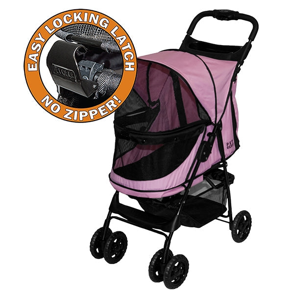 Happy Trails No-Zip Stroller Pink